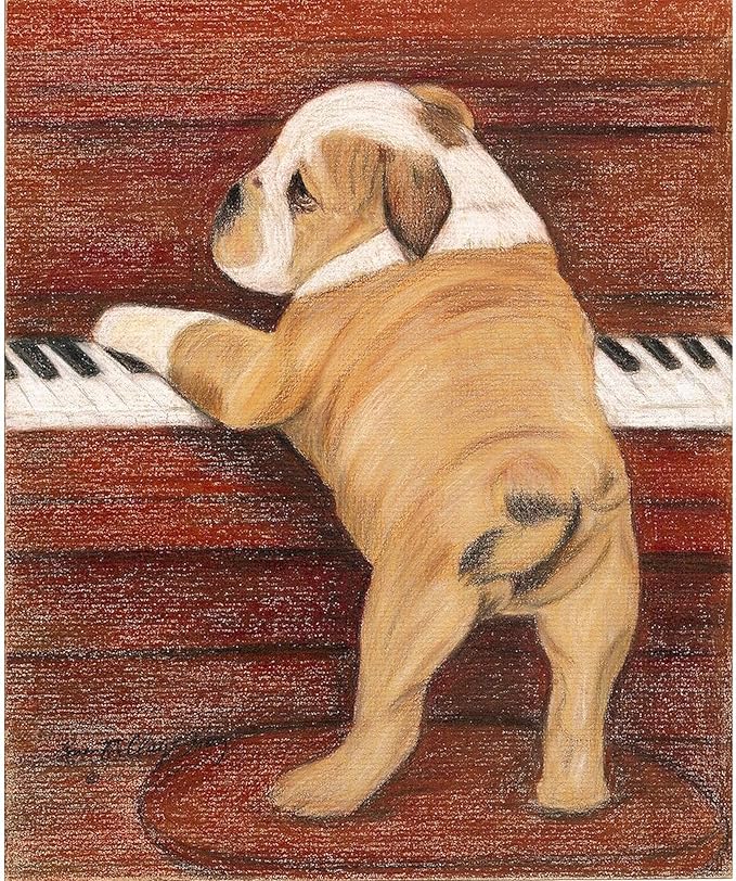 CafePress Piano Pup 50 x 60 Water-Resistant Outdoor Blanket