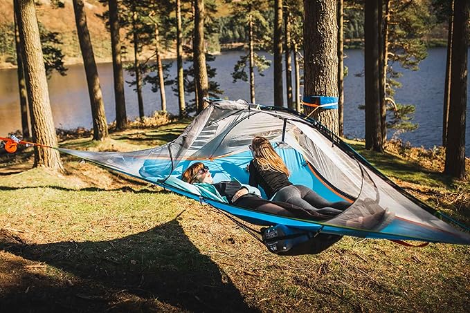 Tentsile Flite+ V3 Lightweight Camping Tent Hammock Portable Treehouse for Backpackers Backyards Nature Lovers Designed in The UK