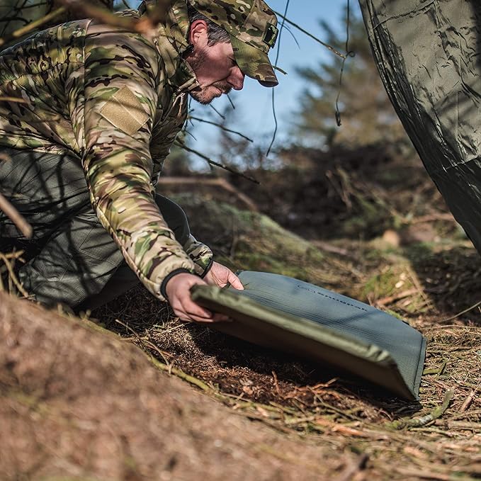 Snugpak Basecamp Ops Self Inflating Maxi Mat with Non-Slip Bottom Olive