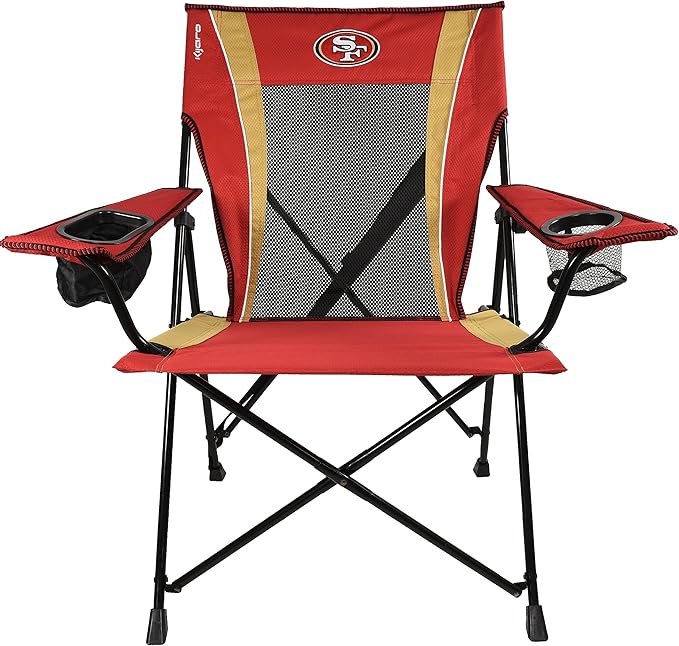 Kijaro Dual Lock Pro Sports Fan Folding Chair 26 L x 35.5 W x 37 H San Francisco 49ers