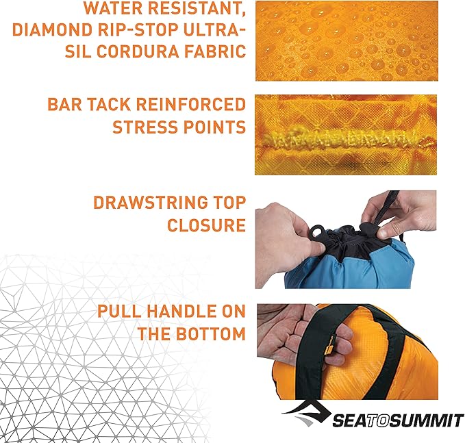 Sea to Summit Ultra-SIL Compression Sack Ultralight Outdoor and Travel Storage
