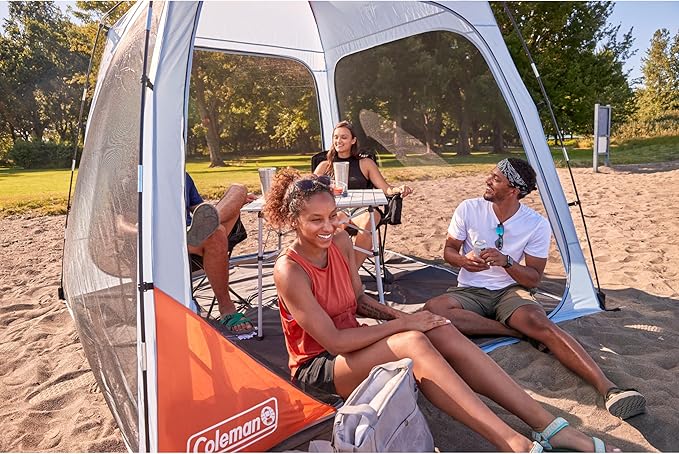 Coleman Skyshade Screen Dome Canopy Tent 8x8/10x10ft Portable Screen Shelter with Easy Setup for Bug-Free Lounging Great for Beach Yard Picnic Park Camping &amp More