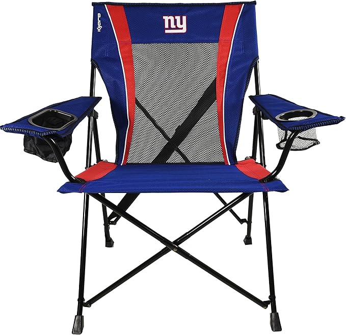 Kijaro Dual Lock Pro NFL Sports Fan Foldign Chair 26 L x 35.5 W x 37 H New York Giants