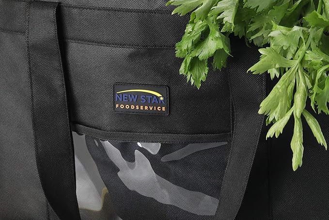 New Star Foodservice Commercial Insulated Food Delivery Bag Extra Large 23 x 15 x 14 Inch Black