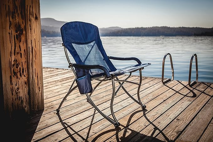 Picnic TIME PT-XL Heavy Duty Camping Chair XL Beach Chair 400 lb Capacity Camp Chair