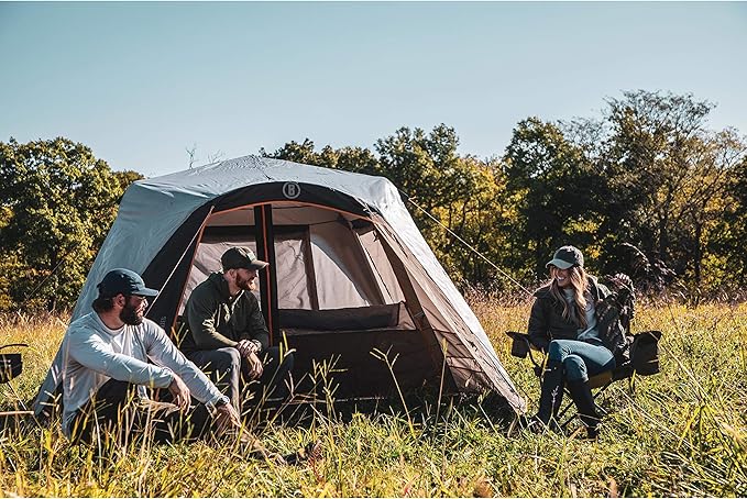 Bushnell Instant Tent | 6 Person / 9 Person / 12 Person Shield Series Instant Tents Cabin Design Perfect for 3 Season Family Camping Hunting and Fishing with Fast Setup | Instant Tents Cabin Design