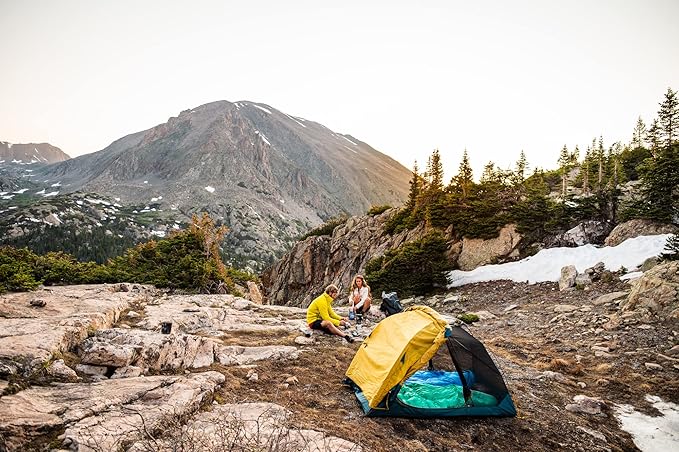 Kelty Far Out Backpacking Tent + Tent Footprint Package 2 or 3 Person Capacity Backpacking Starter Kit and Camping Shelter Stuff Sack Included