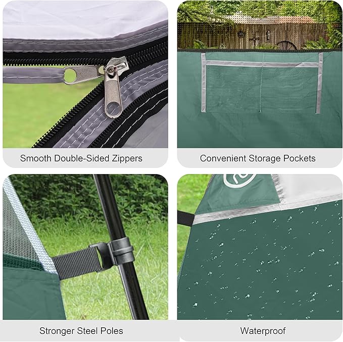 Tents for Camping 4 Person Tent Waterproof Windproof Double Layer Camping Tent Easy Setup Dome Tent with Large Mesh Windows &amp Wider Door for Outdoor Camping &amp Hiking