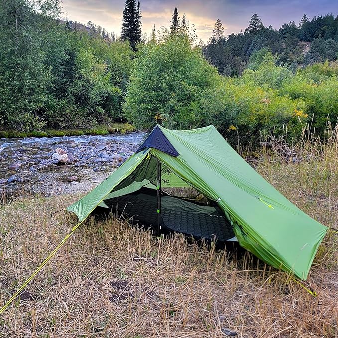 Night Cat Ultralight Tent 1 Person for Professional Backpacker Hiker 2 LBS Only Lanshan Backpacking Bivvy Ground Tent Heavy Rain Waterproof Trekking Pole Not Included