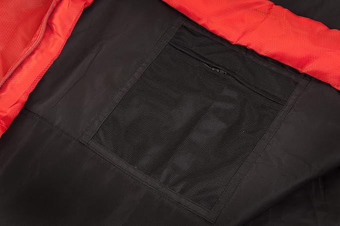 Snugpak Travelpak 1 Sleeping Bag with Mosquito Net 45 Degree Left Hand Zip Flame Red