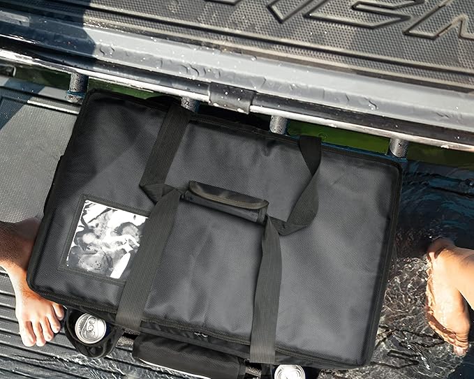 MyLifeUNIT Insulated Cooler Bag for Food &amp Pizza Delivery Bag Suitable for Car Bike Camping Picnic Beach Large Size