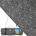Outdoor Picnic Blanket Black Fish 80x80 Large Sandproof Beach Blanket Waterproof Picnic Blankets Foldable for Caming Beach Outdoor Activities.