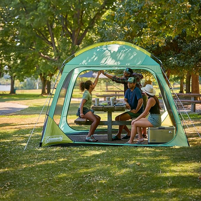 Coleman Skyshade Screened Shelter with Easy Setup Lightweight Picnic Screen Room for Bug-Free Lounging Made of PFAS-Free Materials