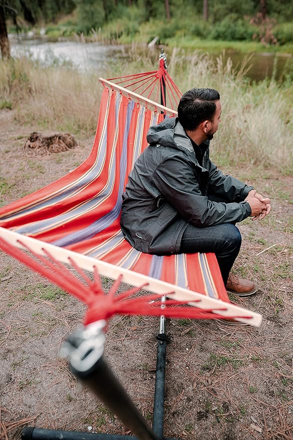 Stansport Cotton Blend Bahamas Hammock - Red (30800-60)