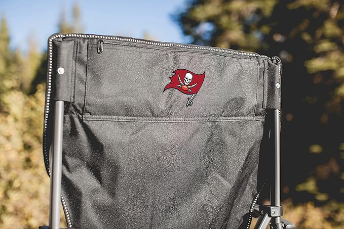 Picnic TIME NFL Unisex-Adult NFL Outlander Folding Camping Chair with Cooler Heavy Duty Beach Chair
