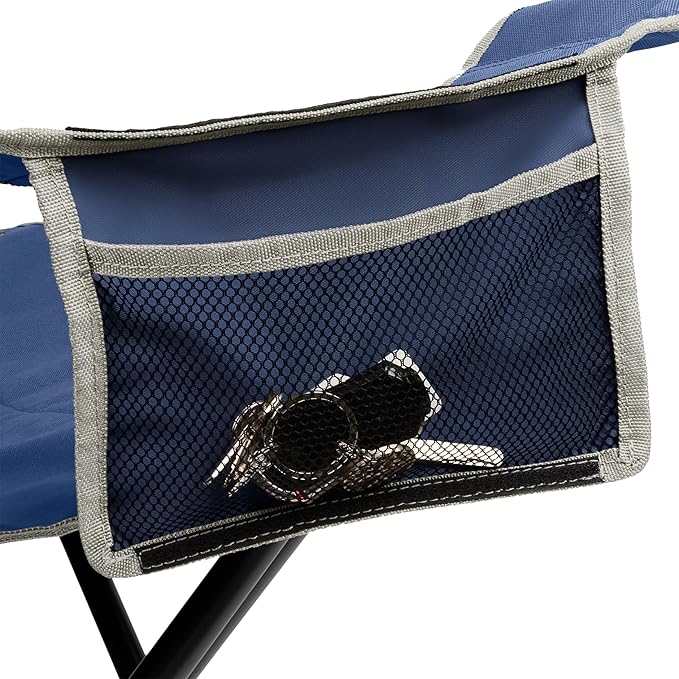Coleman Big-N-Tall Camping Chair with Cup Holder &amp Side Pocket Water-Resistant XL Outdoor Seat Supports up to 600 lbs Great for Camping Tailgating Firepits Patio &amp More