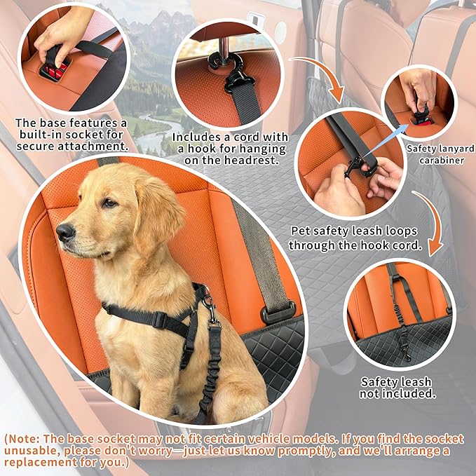 Car Rear Seat Extension Plate Foldable Car Back Seats Extender for Sleeping Increase Travel Trunk and Camping SpaceDog Seat Covers for SUV Model Y/3 F150/RAM Trucks