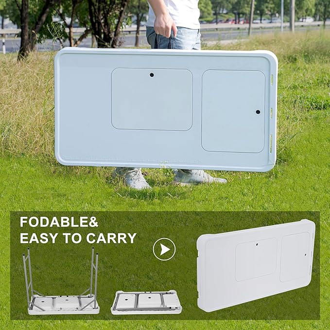 Allpop Fish Cleaning Table with 2 Sinks &amp Grid Rack 42.5'' Portable Folding Camping Fish Station with Foldable Faucet Drainage Hose Sprayer Storage Box Drawer &amp Grooves for Picnic White
