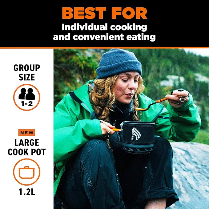 Jetboil TrailCook 1.2L Camping and Backpacking Stove Cooking System with Adjustable Heat Control New for 2026