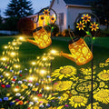 Sunflower Solar Watering Can Lights Outdoor Waterproof Garden Lanterns with Shepherd Hook Solar Garden Decor for Yard Outdoor Landscape Pathway Gift for Women Mom Grandma 2 Pack
