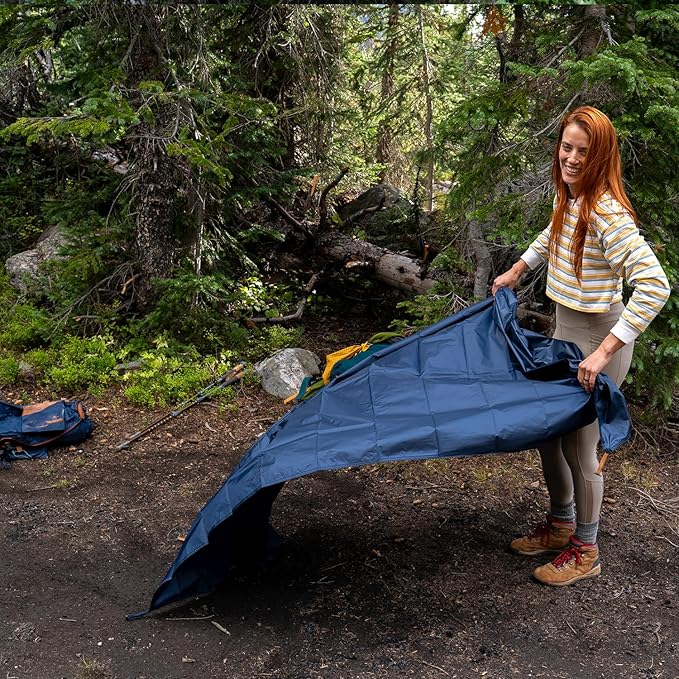 Kelty Late Start Tent Footprint (Footprint ONLY) – Lightweight Water Resistant Fitted Ground Sheet Updated for 2024