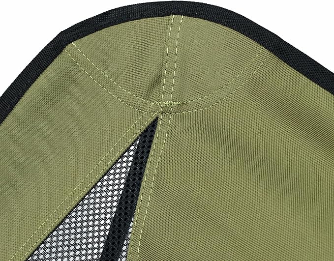 Lightweight Portable Camping ChairSturdy with X-Frame120kg CapacityFoldable with Carry BagQuick Setup for OutdoorHikingBeachBackpacking (Avocado Green)