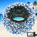 750 LED 240FT Christmas String Lights Outdoor with 12 Lighting Modes Green Wire Christmas Lights with Timer &amp Dimmable Waterproof Plug in Fairy Lights for Room Party Home Patio Xmas Blue &amp