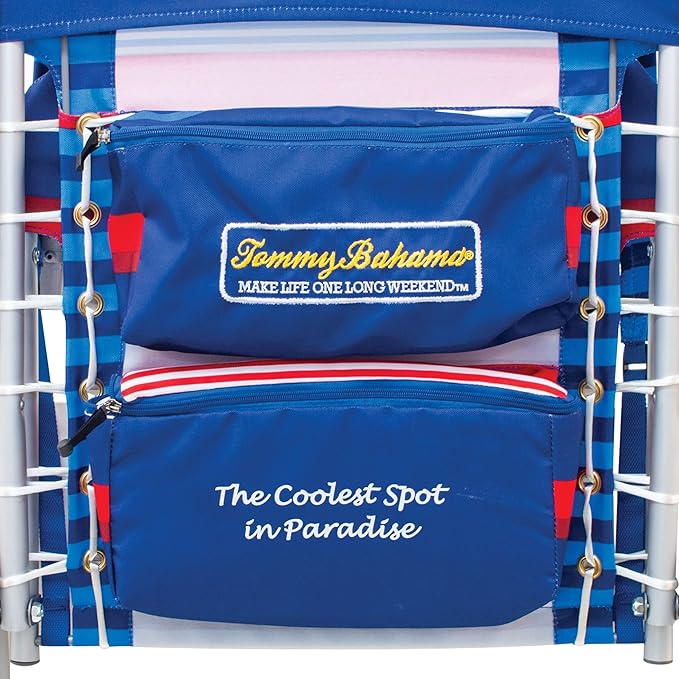 Tommy Bahama Hi-Boy 17 Seat Height 4-Position Lace-Up Suspension Folding Beach Backpack Chair