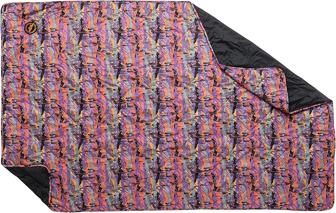 Big Agnes Why Not Picnic Blanket- Waterproof Outdoor Blanket with Insulation Hidden Pocket &amp Stuff Sack for Camping Beach &amp Concerts Zirkel Alpenglow 55x85