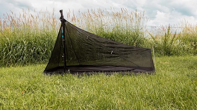 VIAM Outdoors | Floorless Shelters with Stove Jack | Lightweight Ultralight Backpacking Hiking Camping Hunting Fishing Shelter | with Guy Lines &amp Stakes