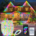 Jnaurb RGB Color Changing Rope Lights Outdoor 33ft 100LED Smart String Lights with Remote &amp APP Control Waterproof Music Sync Rope Lighting - DIY Flexible Tube LED Lights for Bedroom Garden Wedd