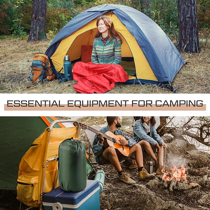 Tranqun 10 Packs Sleeping Bags Bulk for Adults Homeless Sleeping Bag Liner Waterproof Cold Weather for Charity Homeless Camping Hiking Backpacking Outdoor Activities