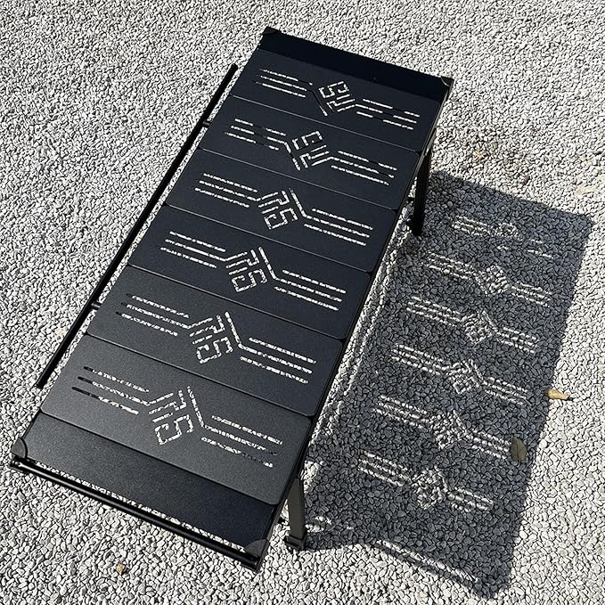 Camping IGT Table Board Lightweight Detachable Folding Grill Tables Aluminum Alloy 0.5 Unit IGT Table Board Accessories for Outdoor (FU Board)