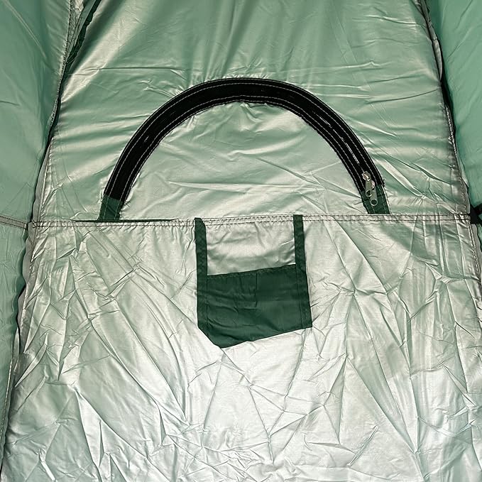 BookishBunny Camouflage Portable Camping Toilet Privacy Shower Changing Room Pop up Tent (Green)