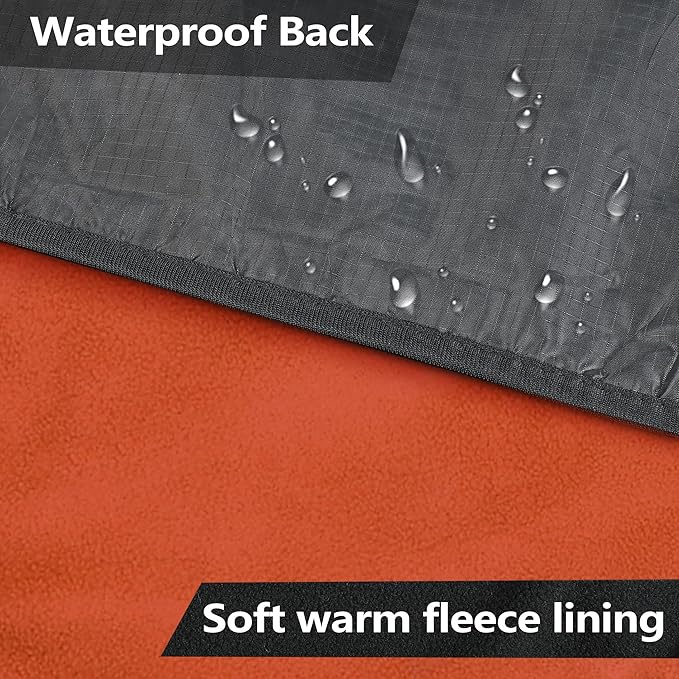Catalonia Waterproof Stadium Blanket Windproof Wearable Poncho for Football Sideline &amp Sports Events for Fans Portable Durable Outdoor Blanket for Camping &amp Tailgating