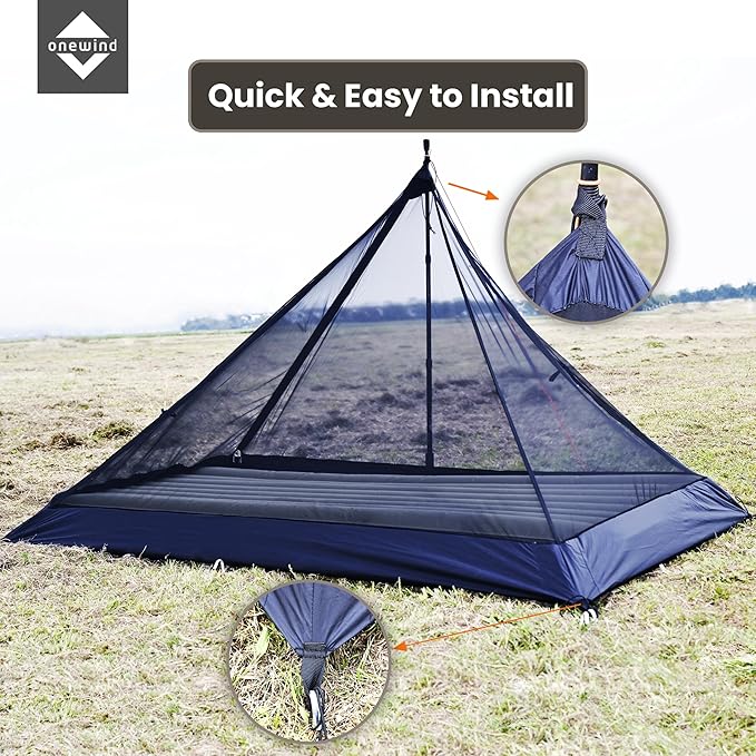 Onewind Lightweight Poncho Shelter Solitary Shelter Cape Silnylon Emergency Survival Shelter Ultralight Minimalist Shelter for Camping Hiking Backpacking Bug Out Bag