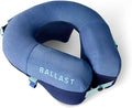 Ballast Travel Pillow PRO – Neck Pillow for Airplane Compact Inflatable Travel Pillow for Beach &amp Traveling Enjoy Relaxation Wherever You Go (Ocean Blue)