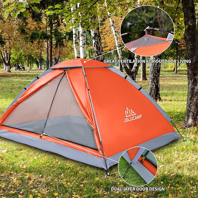 1/2/4/5/6 Person Dome Tents for Camping Lightweight Portable Backpacking Tent Small Easy Set Up Outdoor Waterproof Camping Hiking Tent for Adults