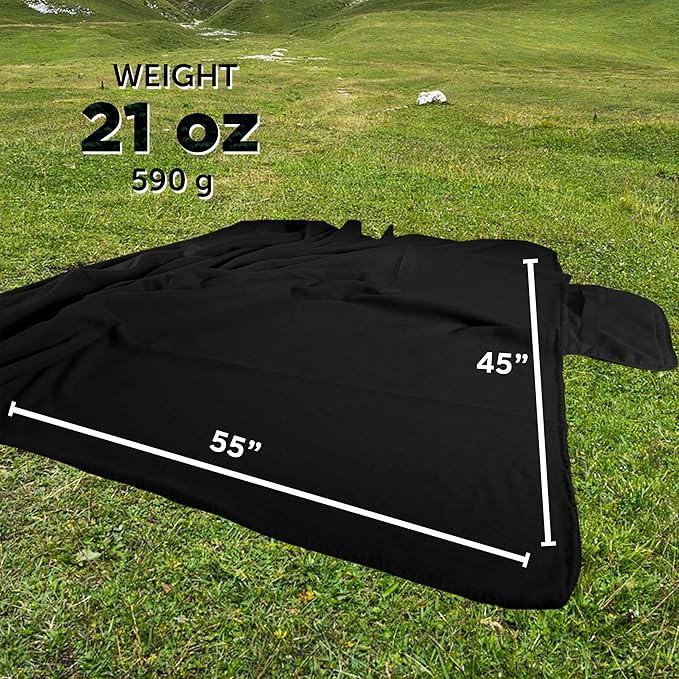 DISCOUNT PROMOS Custom Roll Up Picnic Blankets Set of 10/50/100 Personalized Bulk Pack Great for Camping Picnic Beach Sports Outdoor Activities - Black