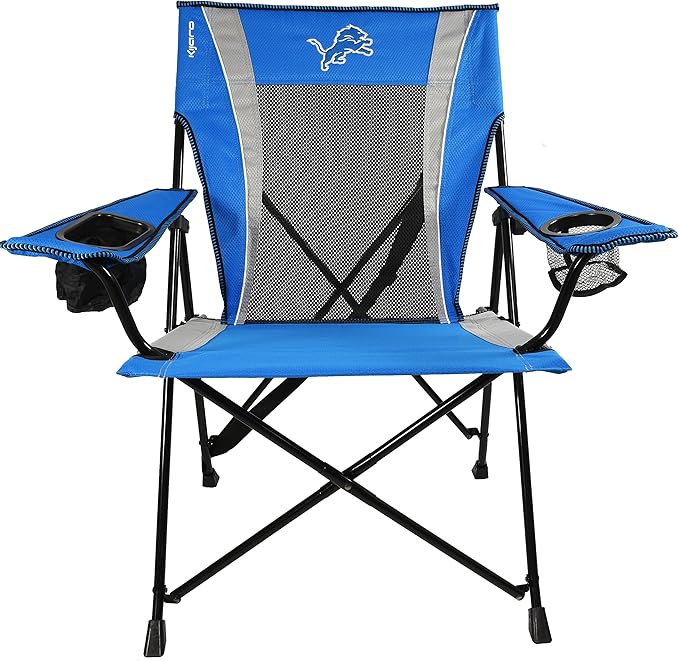 Kijaro Sports Fan Folding Chair 26 L x 35.5 W x 37 H Detroit Lions
