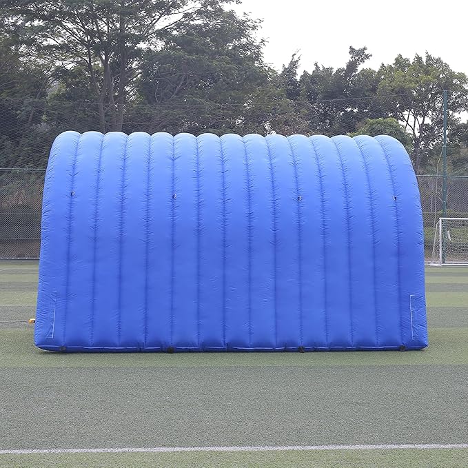 SAYOK 16.7FT Inflatable Tunnel Sport Tunnel Entrance Inflatable Football Tunnel Tent with Blower for Event Exhibition Promotion(Blue 16.7ft x 9.84ft x 9.19ft)