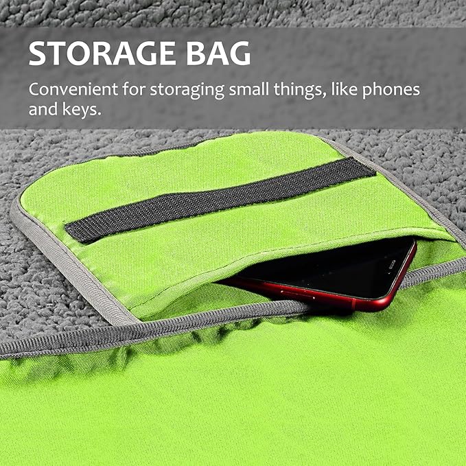 Tirrinia Large Waterproof Outdoor Blanket Soft Warm Windproof Stadium Blanket with Sherpa Fleece and Foldable for Outdoor Sport Baseball Football Beach Concerts Car