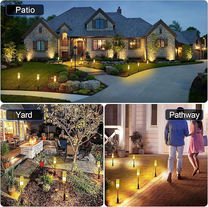 B-right Warm White 3PCS Extension Lights for Path Lights Extendable Waterproof 0.8W 95 Lumens per Light 2700K (No Adapter)