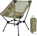 MARCHWAY Ultralight Folding Camping Chair Heavy Duty Portable Compact for Outdoor Camp Travel Beach Picnic Festival Hiking Lightweight Backpacking (Camo)