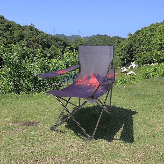 Northroad Camping Chair Portable Camp Chair Folding Lawn Chair with Cup Holder for Outdoor Camping Hiking Travel Patio Beach Picnics