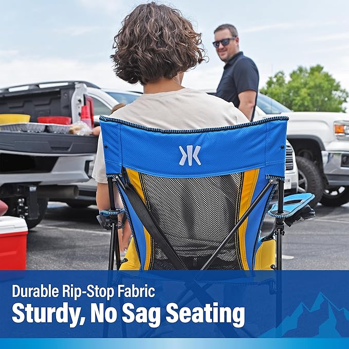 Kijaro Sports Fan Folding Chair 26 L x 35.5 W x 37 H Los Angeles Chargers