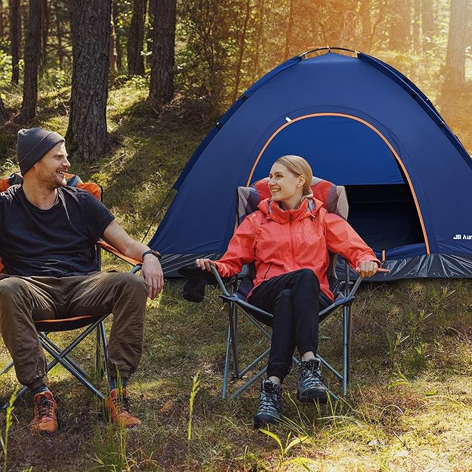 1/2/3/4 Person Tents Waterproof&ampWindproof Family Tents Camping-TentLightweight Portable Pop Up Tent for CampingHikingMountaineering or Beach Easy to Set Up Adventures Carry Bag