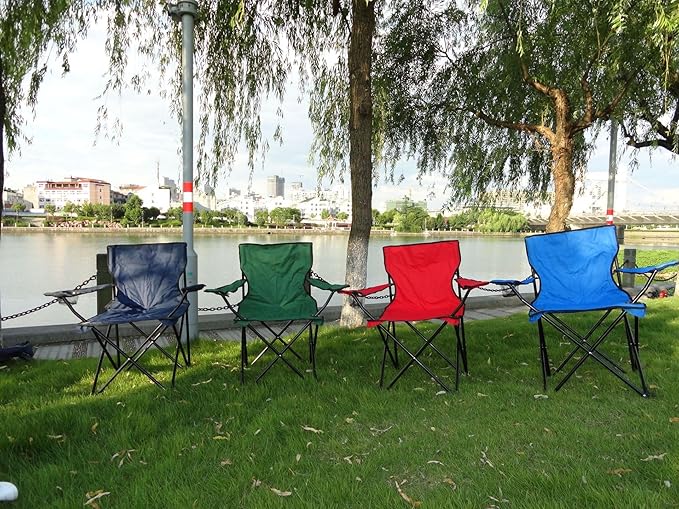 Foldable Camping Chair Folding Camp Chairs for Adults Large Portable Lawn Chair