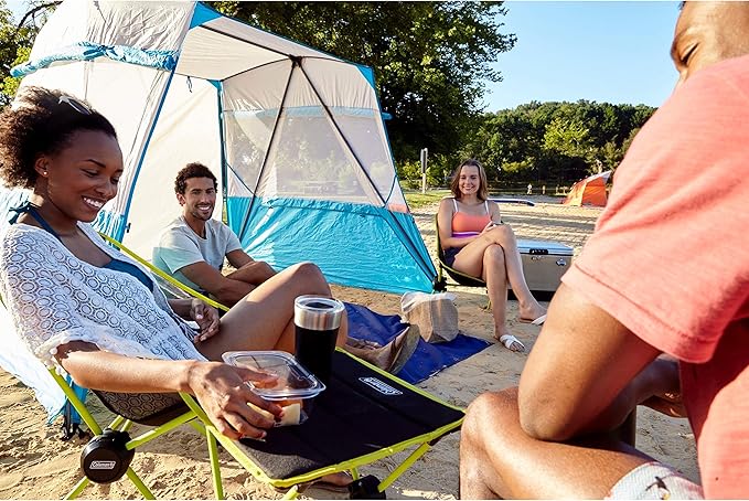 Coleman Mantis Space-Saving Outdoor Camp Furniture Chair/Cot/Table More Storage Space Than Normal Great for Camping Tailgating Backyard &amp More Carry Bag Included