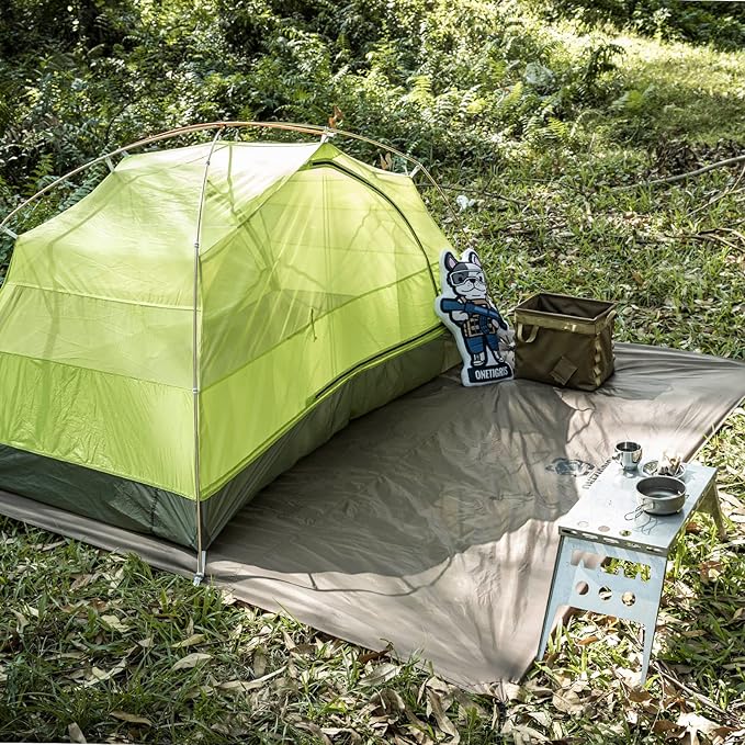 ONETIGRIS Tent Tarp Footprint 94x94 Large Size Waterproof Lightweight Multifunctional Camping Tarp Beach Blanket for Camping Hiking Backpacking